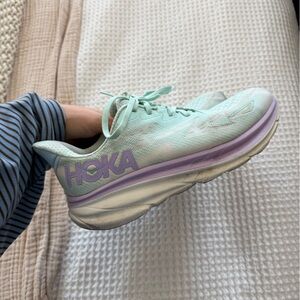 Hoka Women's Mint and Lavender Athletic Shoes